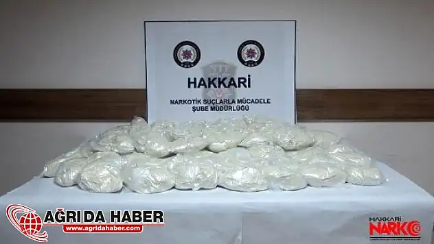 Hakkari'de Uyuşturucu Operasyonu: 45 Kilo Eroin Yakalandı!
