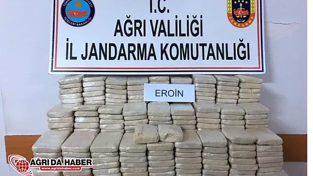 Ağrı'da 212 Kilo Eroin Ele Geçirildi! Zehir Tacirlerine Geçit Yok!