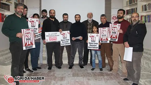 Ağrı Mazlumder: '28 Şubat Yeter Artık!'