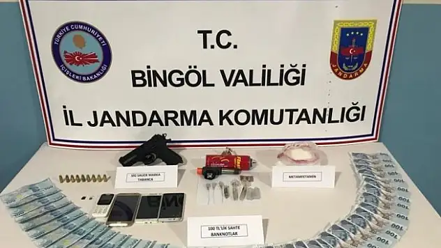 Bingöl'de uyuşturucu ve sahte para ele geçirildi