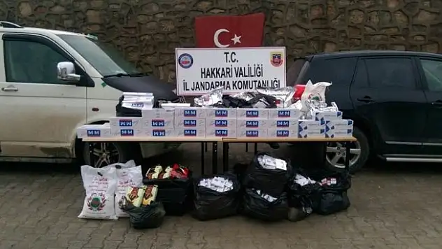 Çukurca'da kaçakçılık operasyonu
