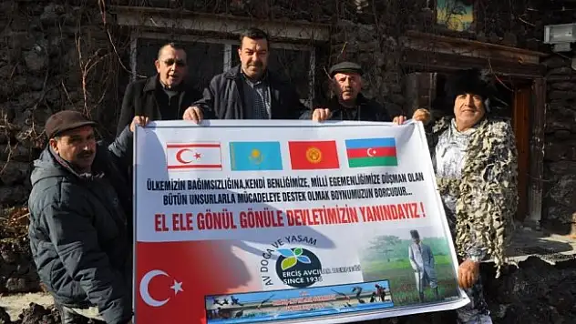 Erciş Avcılar Derneği'nden Zeytin Dalı Operasyonuna Destek