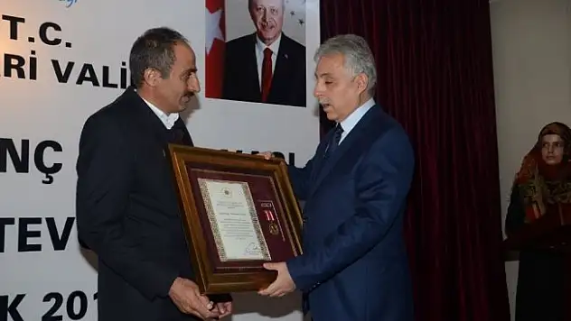 Hakkari'de Devlet Övünç Madalyası ve Beratı Tevcih Töreni