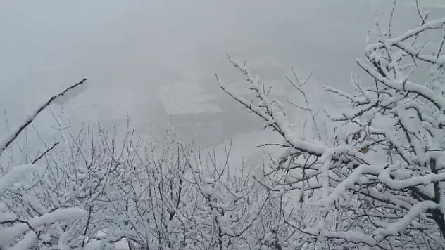 Hakkari'de kar yağışı ve sis