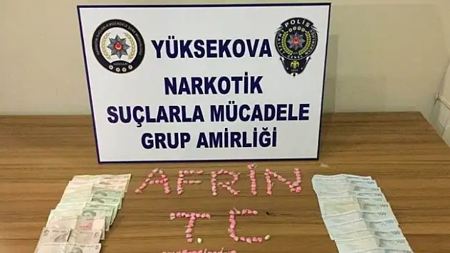 Hakkari'de uyuşturucu operasyonu