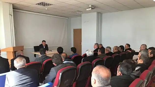 Kaymakam Özcan, kurum amirleriyle bir araya geldi