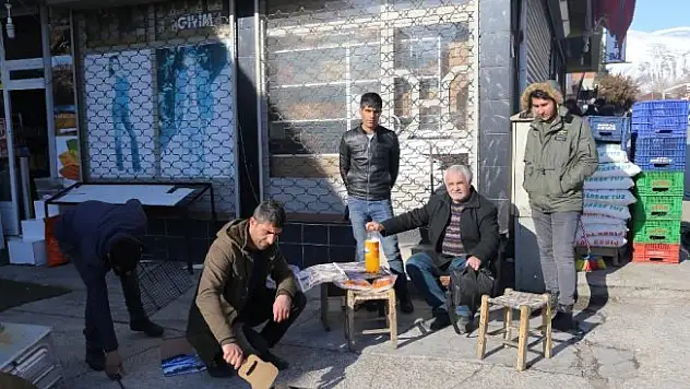 Kış günü mangal keyfi