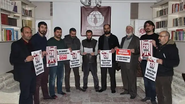MAZLUMDER Ağrı Şubesi : Bitmeyen 28 şubat Hayat çalmaya devam ediyor!