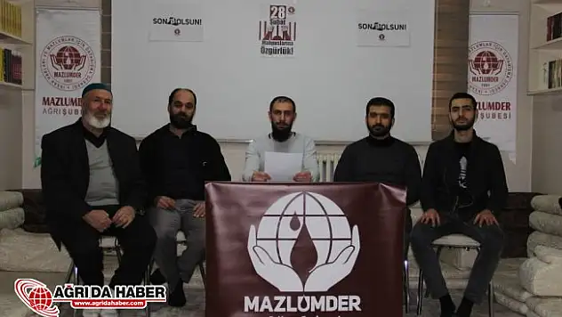 Mazlumder Ağrı Şubesi: 28 şubat mahpusları serbest bırakılsın!