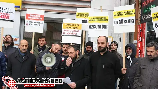 Mazlumder Ağrı Şubesinden 28 Şubat Protestosu