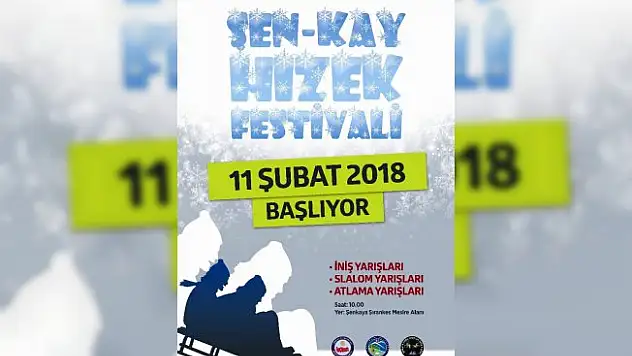 Şenkaya'da Hızek Festivali düzenlenecek