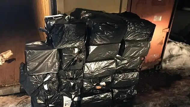 Van'da kaçak sigara operasyonu