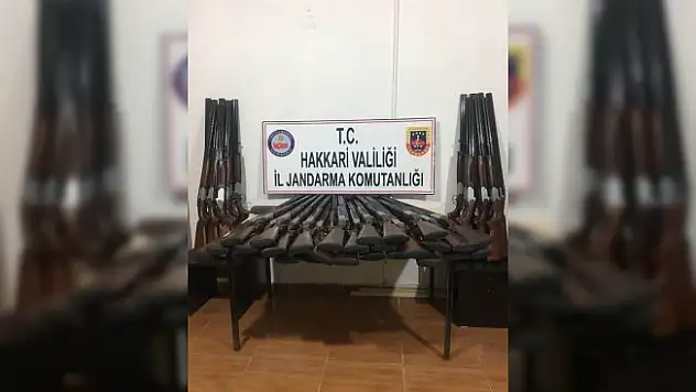 Yüksekova'da 50 adet av tüfeği ele geçirildi