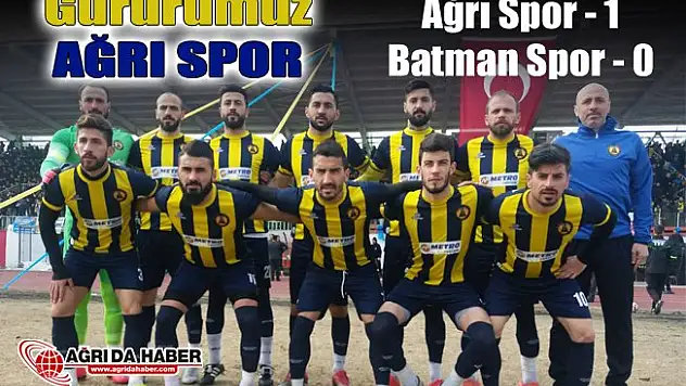 Ağrı 1970 Spor, 1955 Batman Spor'u 1-0 Mağlup etti