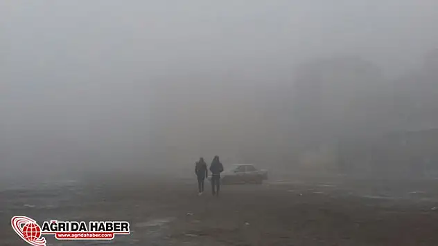 Ağrı'da soğuk hava ve yoğun sis