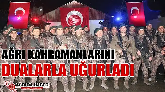 Ağrı'da PÖH'leri Afrin'e binler uğurlandı