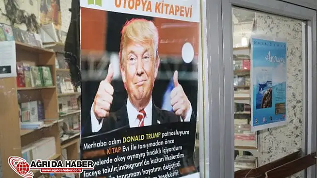 Ağrılı sahafçı kitap satmak için mizaha başvurdu
