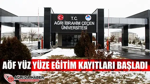 Anadolu Üniversitesi'nden A.İ.Ç.Ü'de Yüz Yüze Eğitim Duyurusu