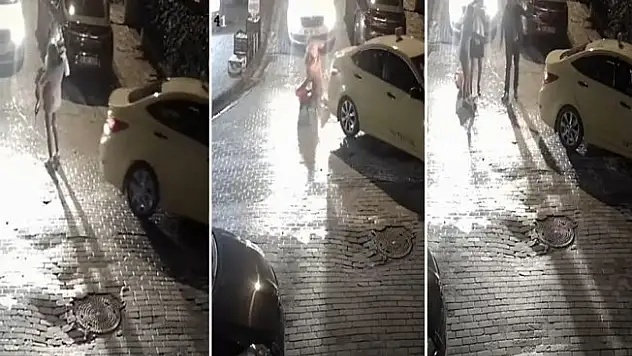 Anne ve bebeğin ölümden döndüğü kaza kamerada