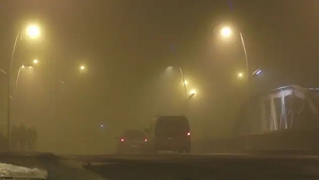 Ardahan'da soğuk hava ve sis etkili oluyor
