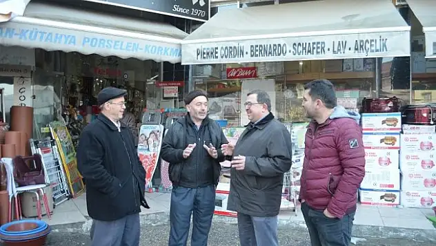 Aytekin Şadan esnafla istişare yaptı