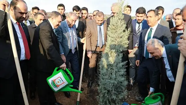 Bakanlar Şanlıurfa'da fidan dikti