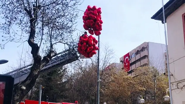 Baloncunun yardımına itfaiye yetişti