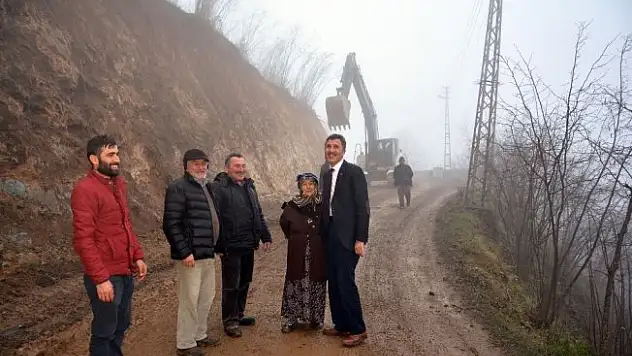 Başkan Kaya, yol çalışmalarını inceledi