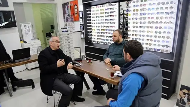 Başkan Yılmazer'den esnaf ziyareti
