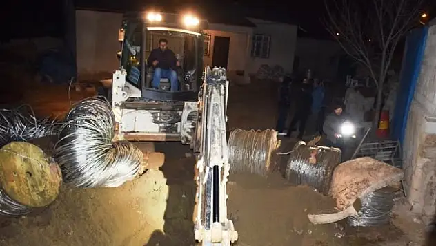 Çalıntı teller gömülü halde bulundu