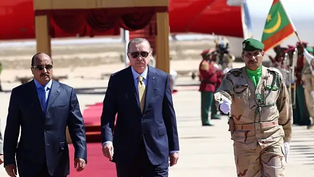 Cumhurbaşkanı Erdoğan Moritanya'da