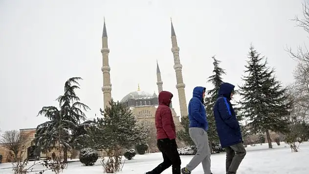 Edirne'de kar tatili