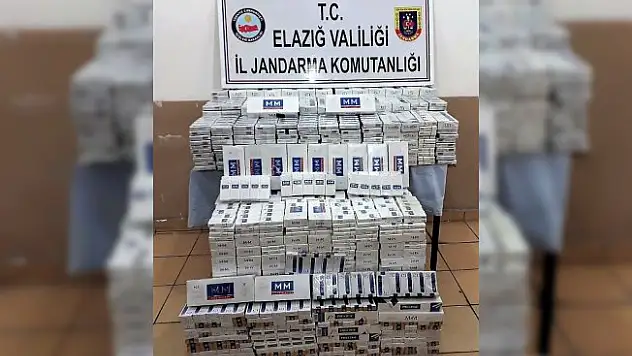 Elazığ'da kaçakçılık operasyonu: 4 bin 170 paket kaçak sigara yakalandı