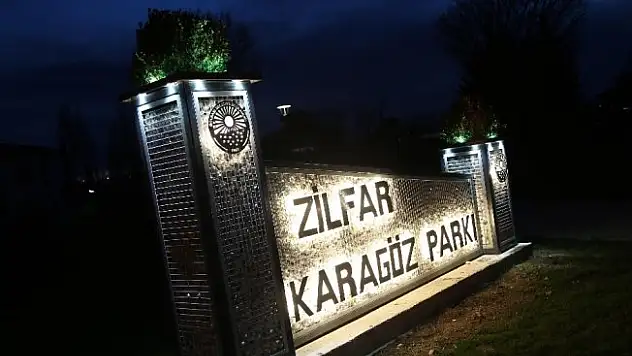 Gölbaşı'nda parklara dekoratif isim tabelası yapıldı