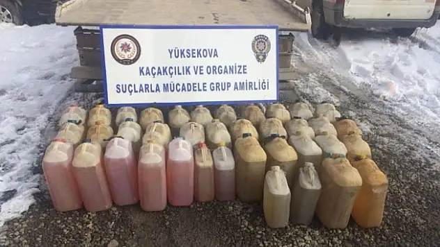 Hakkari'de kaçakçılık operasyonu