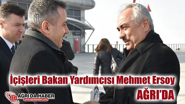İçişleri Bakan Yardımcısı Mehmet Ersoy, Diyadin, Doğubayazıt ve Tutak ilçelerini ziyaret etti