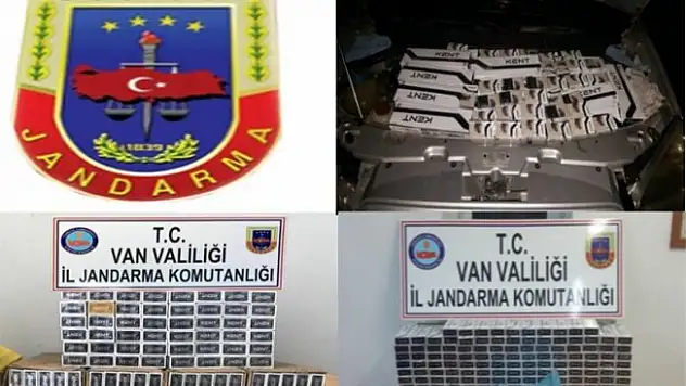 Van'da Jandarma Ekiplerinden kaçak sigara operasyonu