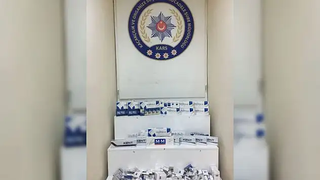 Kars'ta, kaçak sigara operasyonu