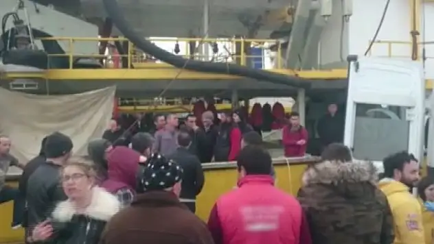 Kuru yük gemisinde patlama: 1 ölü, 1 yaralı