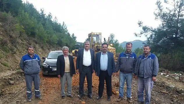 Manavgat Yaylaalan yolu asfalta hazırlanıyor