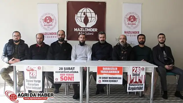 Mazlumder Ağrı: ൤ Şubat Zulmüne Son Verin"
