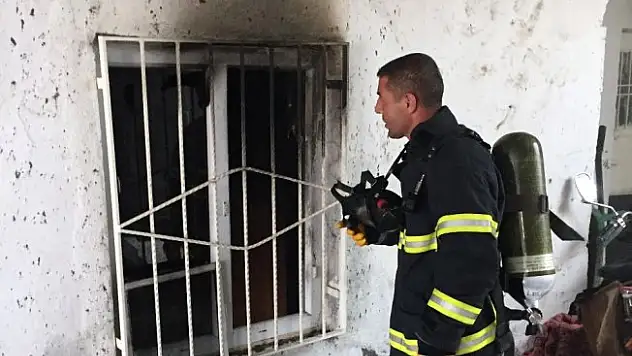 Midyat'ta ev yangını