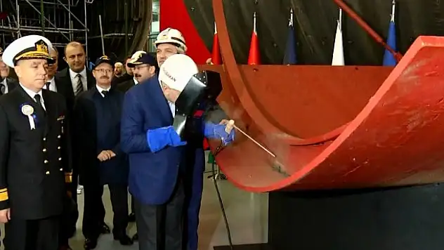 Milli denizaltında ilk kaynak yapıldı