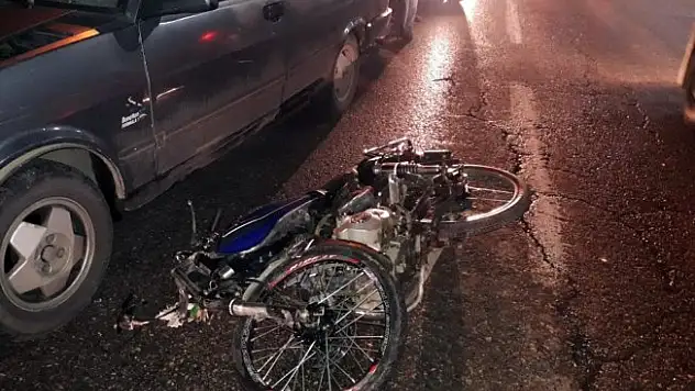 Motosiklet sürücüsü ölüme solladı