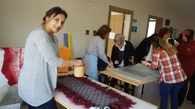 NİLSEM'den öğretmenlere keçe kursu