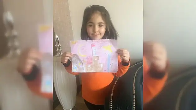 Öğrencilerden Afrin'deki Mehmetçiğe moral resmi