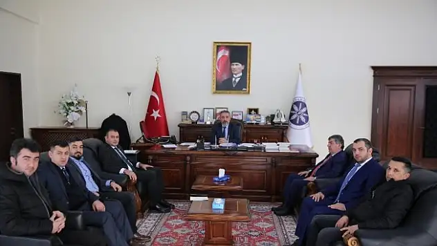 Pendik Ardahan İl Derneği, Rektör Biber'i ziyaret etti