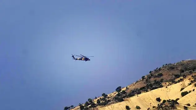 Suriye sınır hattında helikopter hareketliliği