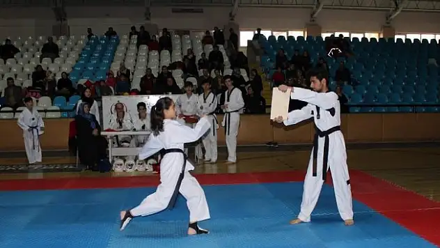 Taekwondocular kemer sınavında ter döktü