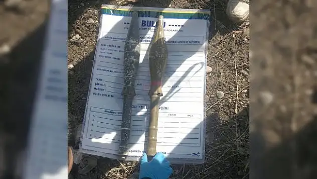 Toprağa gömülü anti tank roket başlığı bulundu